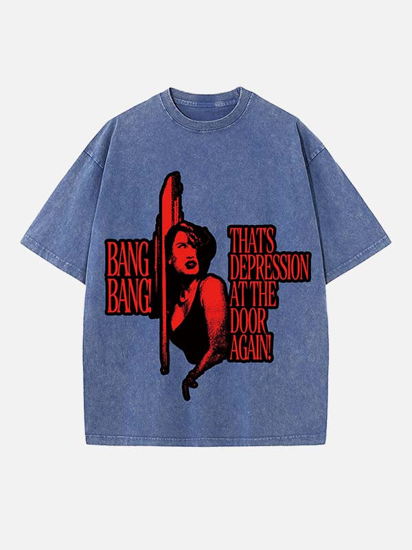 Raye Print Round Neck T-shirt