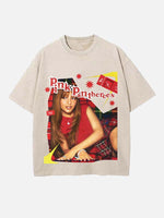 PinkPantheress Print Round Neck T-shirt