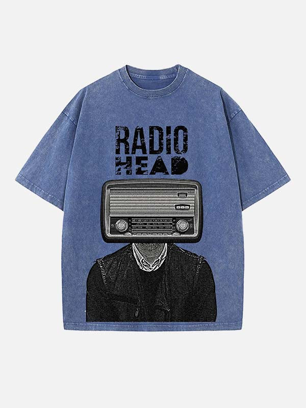 Radiohead Print Round Neck T-shirt