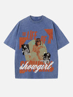 Taylor Swift Print Round Neck T-shirt