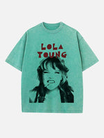 Lola Young Print Round Neck T-shirt