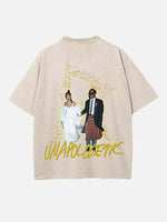 Rihanna Print Round Neck T-shirt