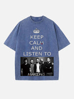 Maroon 5 Print Round Neck T-shirt
