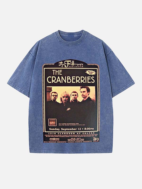 The Cranberries Print Round Neck T-shirt