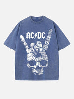 AC/DC Print Round Neck T-shirt