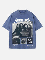 Metallica Print Round Neck T-shirt