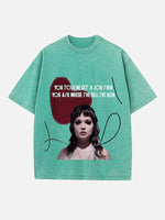 Lola Young Print Round Neck T-shirt