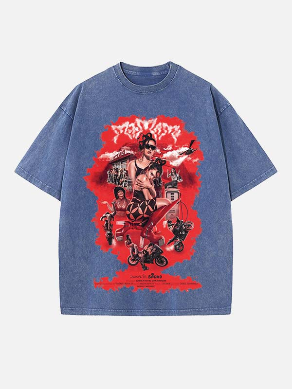 Rosalía Print Round Neck T-shirt