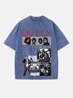 Queen Print Round Neck T-shirt