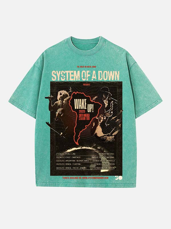 System of a Down Print Round Neck T-shirt