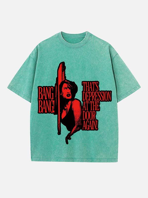 Raye Print Round Neck T-shirt