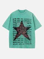 Radiohead Print Round Neck T-shirt