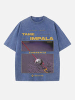 Tame Impala Print Round Neck T-shirt