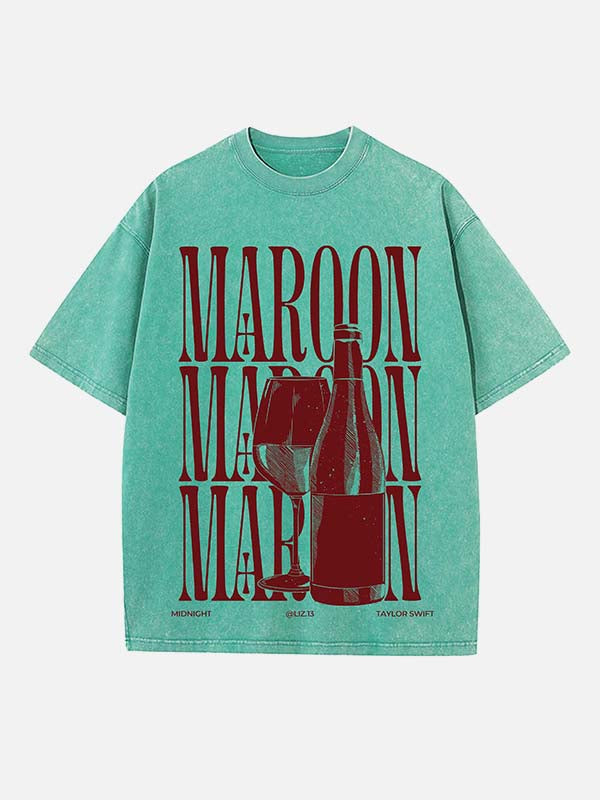 Taylor Swift Print Round Neck T-shirt