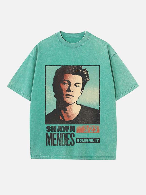 Shawn Mendes Print Round Neck T-shirt