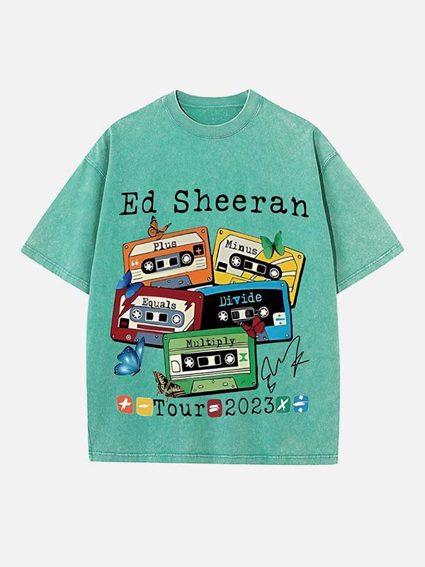 Ed Sheeran Print Round Neck T-shirt