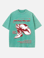 Taylor Swift Print Round Neck T-shirt