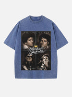 Michael Jackson Print Round Neck T-shirt