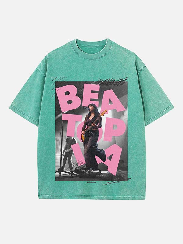 Beabadoobee Print Round Neck T-shirt