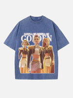 HUNTR/X Print Round Neck T-shirt