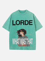 Lorde Print Round Neck T-shirt