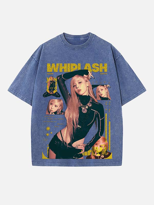 Aespa Winter Print Round Neck T-shirt