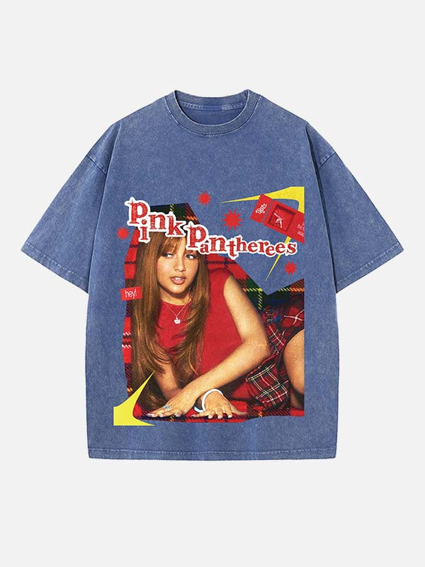 PinkPantheress Print Round Neck T-shirt