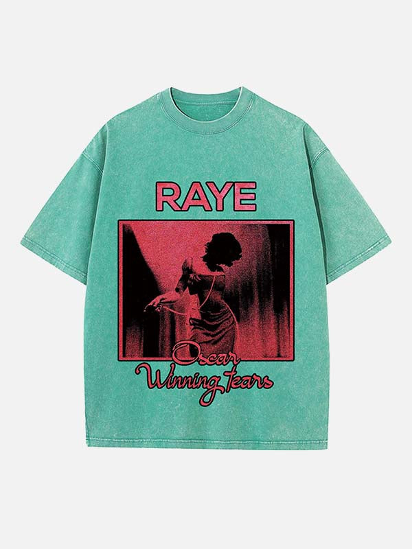 Raye Print Round Neck T-shirt
