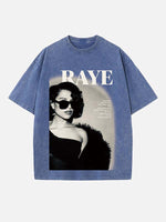Raye Print Round Neck T-shirt