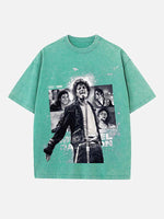 Michael Jackson Print Round Neck T-shirt
