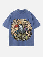Limp Bizkit Print Round Neck T-shirt