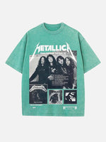 Metallica Print Round Neck T-shirt