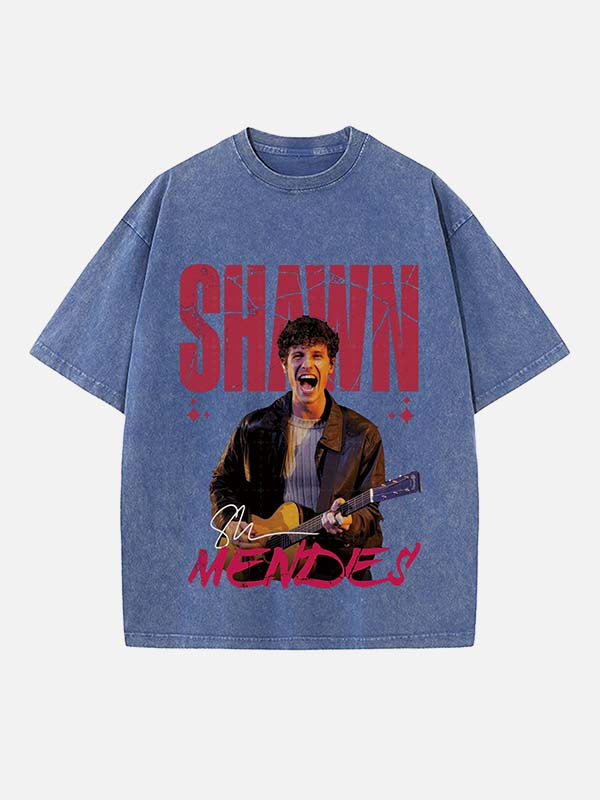Shawn Mendes Print Round Neck T-shirt