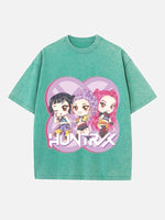 HUNTR/X Print Round Neck T-shirt