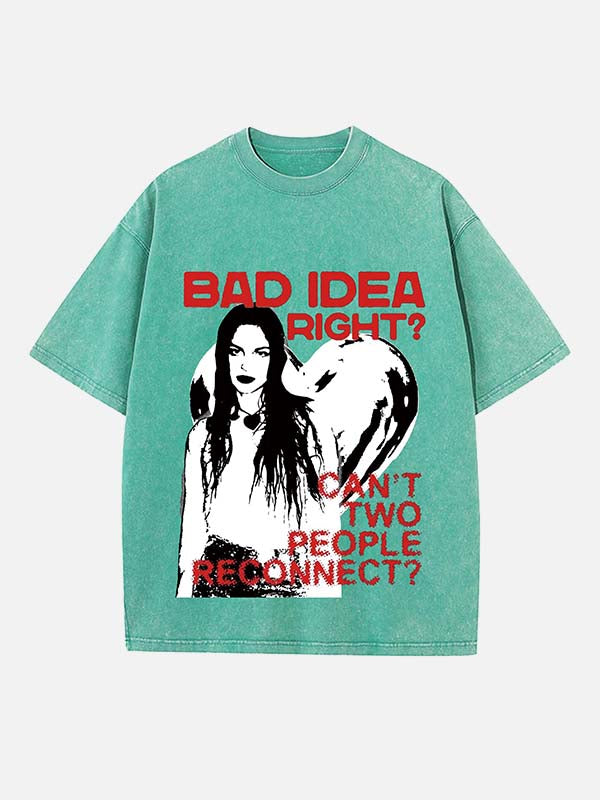 Olivia Rodrigo Print Round Neck T-shirt