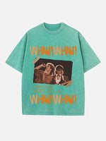 George Michael Wham! Print Round Neck T-shirt