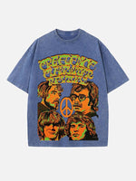 Creedence Clearwater Revival Print Round Neck T-shirt