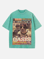 Oasis Print Round Neck T-shirt