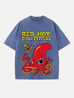 Red Hot Chili Peppers Print Round Neck T-shirt