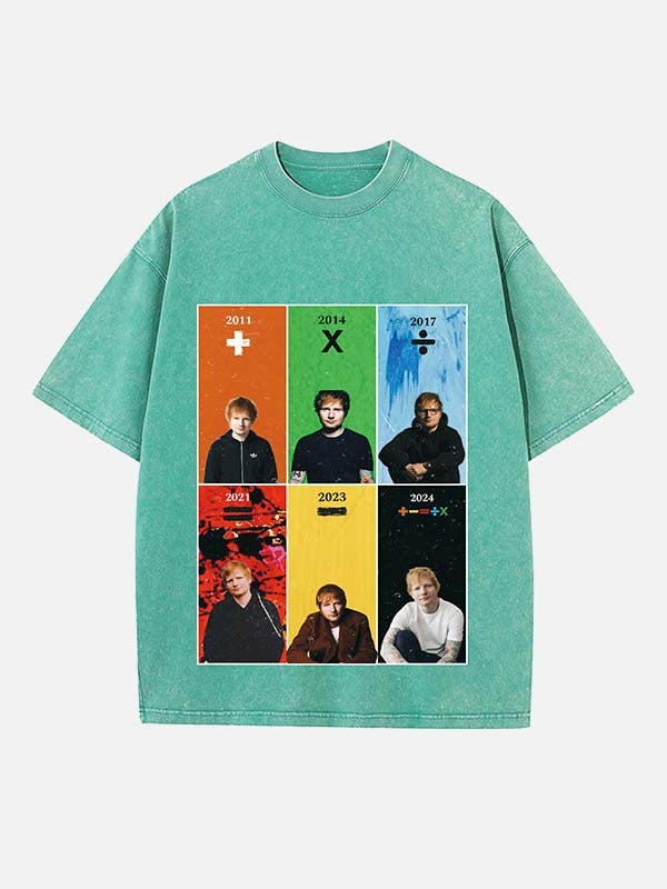 Ed Sheeran Print Round Neck T-shirt