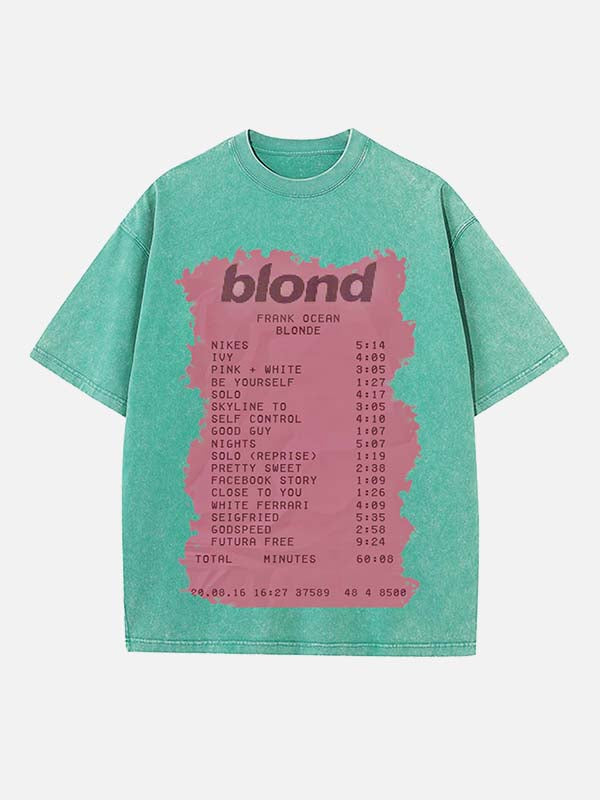 Frank Ocean Print Round Neck T-shirt