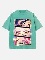 HUNTR/X Print Round Neck T-shirt