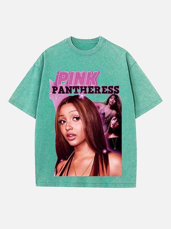 PinkPantheress Print Round Neck T-shirt