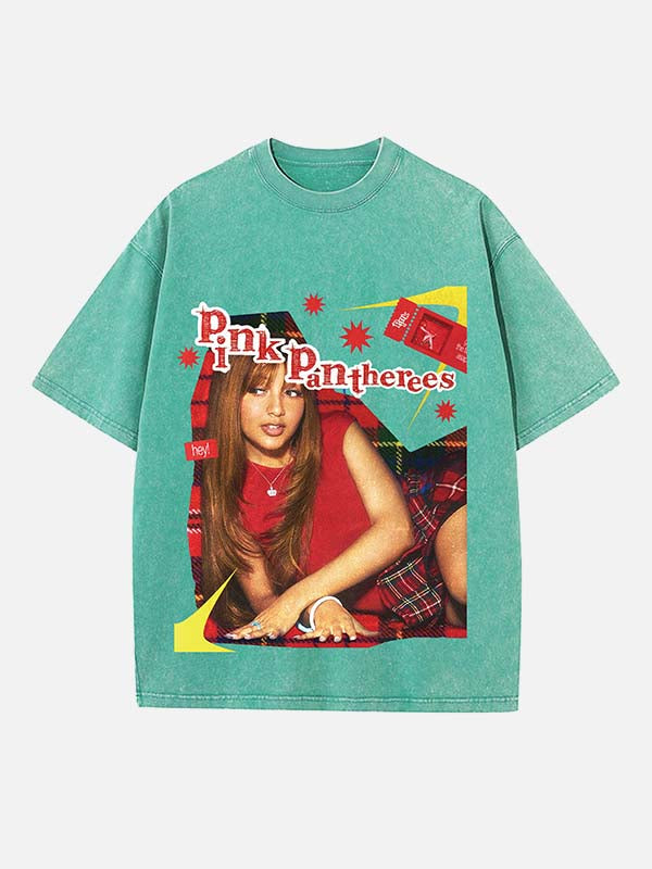 PinkPantheress Print Round Neck T-shirt