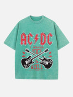AC/DC Print Round Neck T-shirt