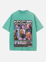 HUNTR/X Print Round Neck T-shirt