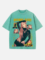 Aespa Winter Print Round Neck T-shirt